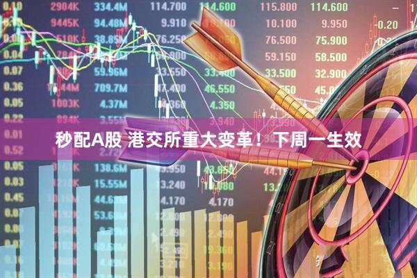 秒配A股 港交所重大变革！下周一生效